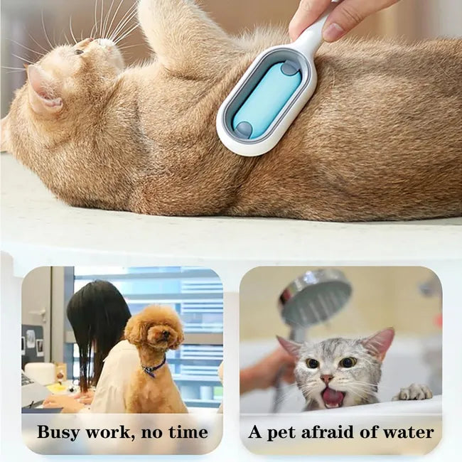 Pet Hair Brush - Cleaning Tool Cat Comb For Grooming And Care Dog Brush