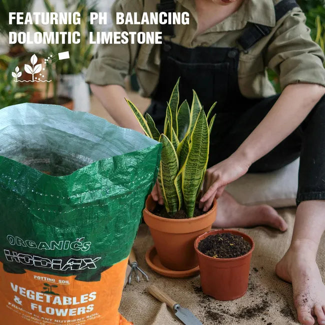 11lb Organic Potting Soil Mix- Indoor/Outdoor Gardening Vegetables, Flowers, Fruits and other plants