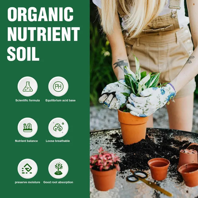 11lb Organic Potting Soil Mix- Indoor/Outdoor Gardening Vegetables, Flowers, Fruits and other plants