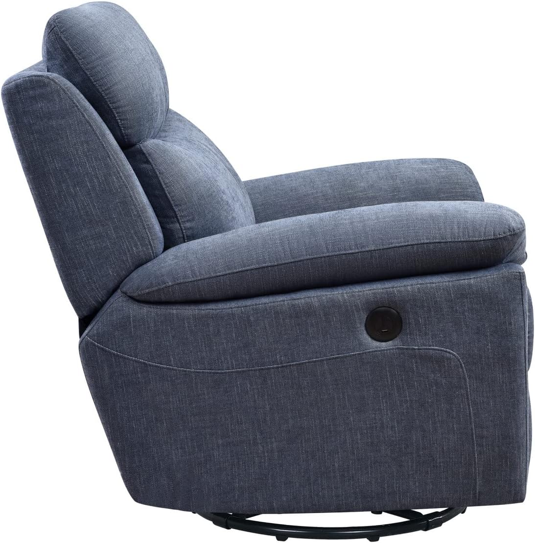Super Drive Power Recliner Chair - Glider Recliner, 360° Swivel, for Small Spaces, Living Room, Bedroom,Blue