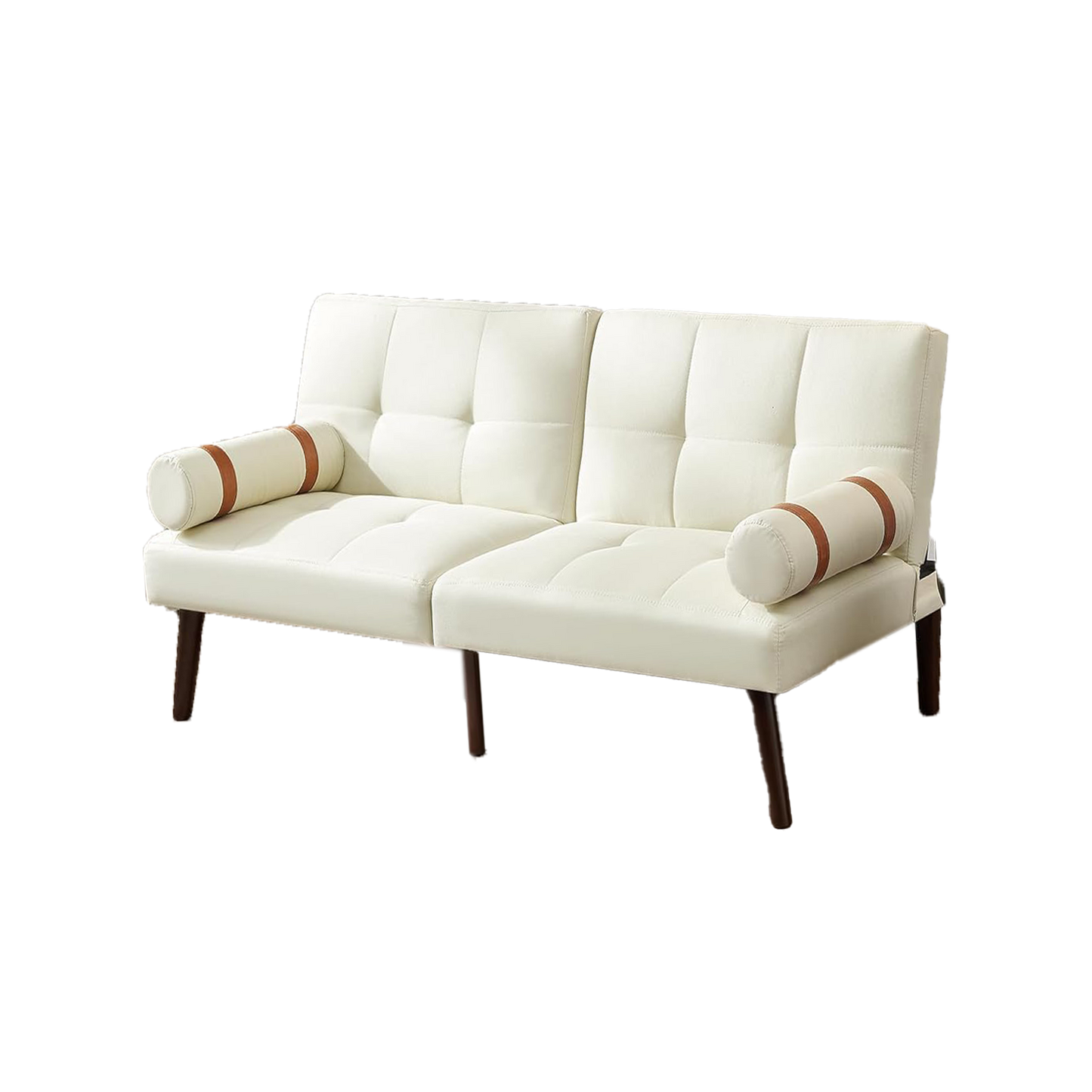 Compact Convertible Futon Sofa Bed with Armrests – Comfortable Linen Sleeper for Small Spaces, Offices, Apartments (Copy)