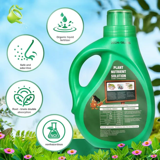 Water-soluble Plant Food - All-purpose Nutrient Solution for Flowers, Vegetables, and Plants Indoor/Outdoor Use
