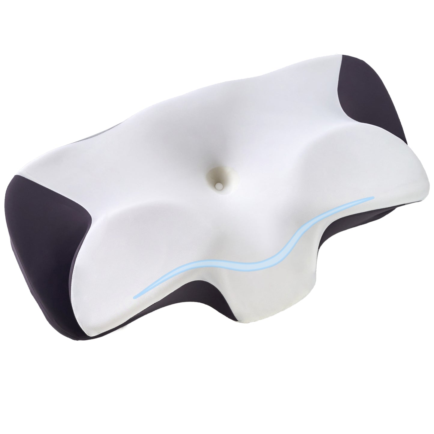 Pillow for Neck and Shoulder, Ergonomic Contour Memory Foam Pillows for Sleeping with Washable Pillowcase, Cooling Neck Support Pillow for Side Back Stomach Sleeper