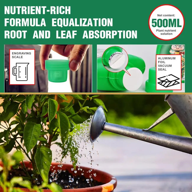 Water-soluble Plant Food - All-purpose Nutrient Solution for Flowers, Vegetables, and Plants Indoor/Outdoor Use