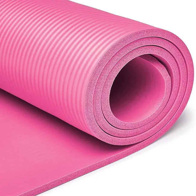 Yoga Mats - 10mm Extra Thick Non-Slip with Carrying Straps(72" x 24")