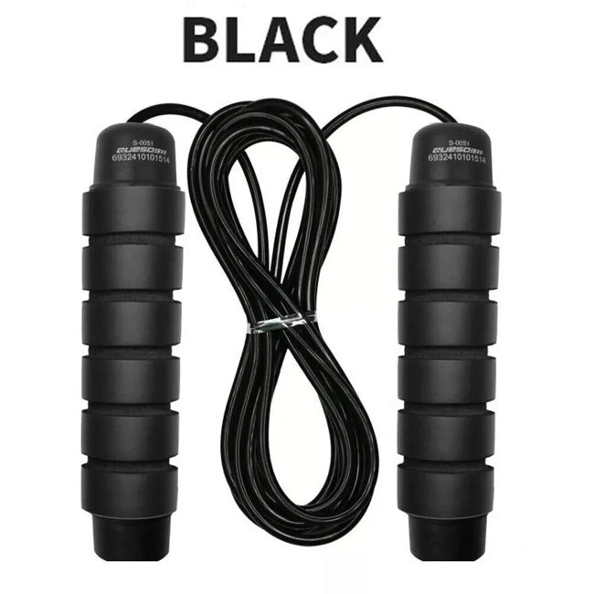 Adjustable Skipping Ropes - Jump Rope Skip Aerobic Crossfit Fitness Exercise Training Speed Bearing Workout Indoor & Outdoor